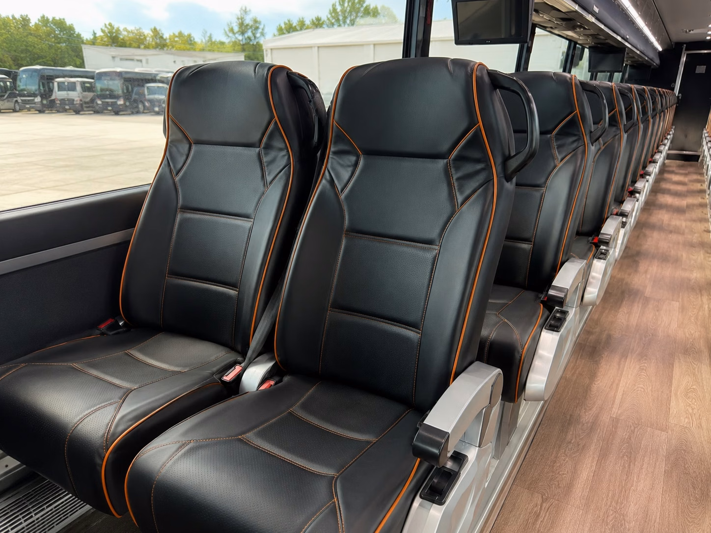norman charter bus interior