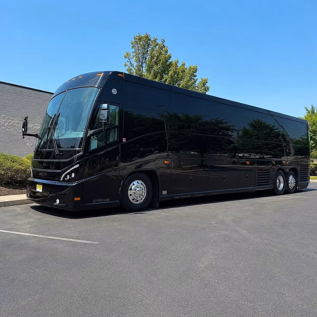 norman charter bus rental exterior