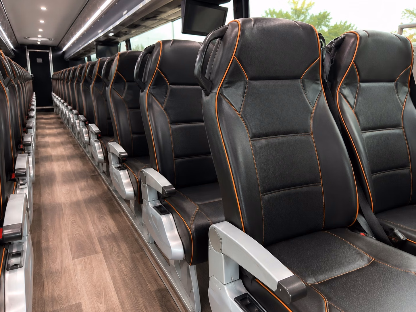 norman charter bus rental inside
