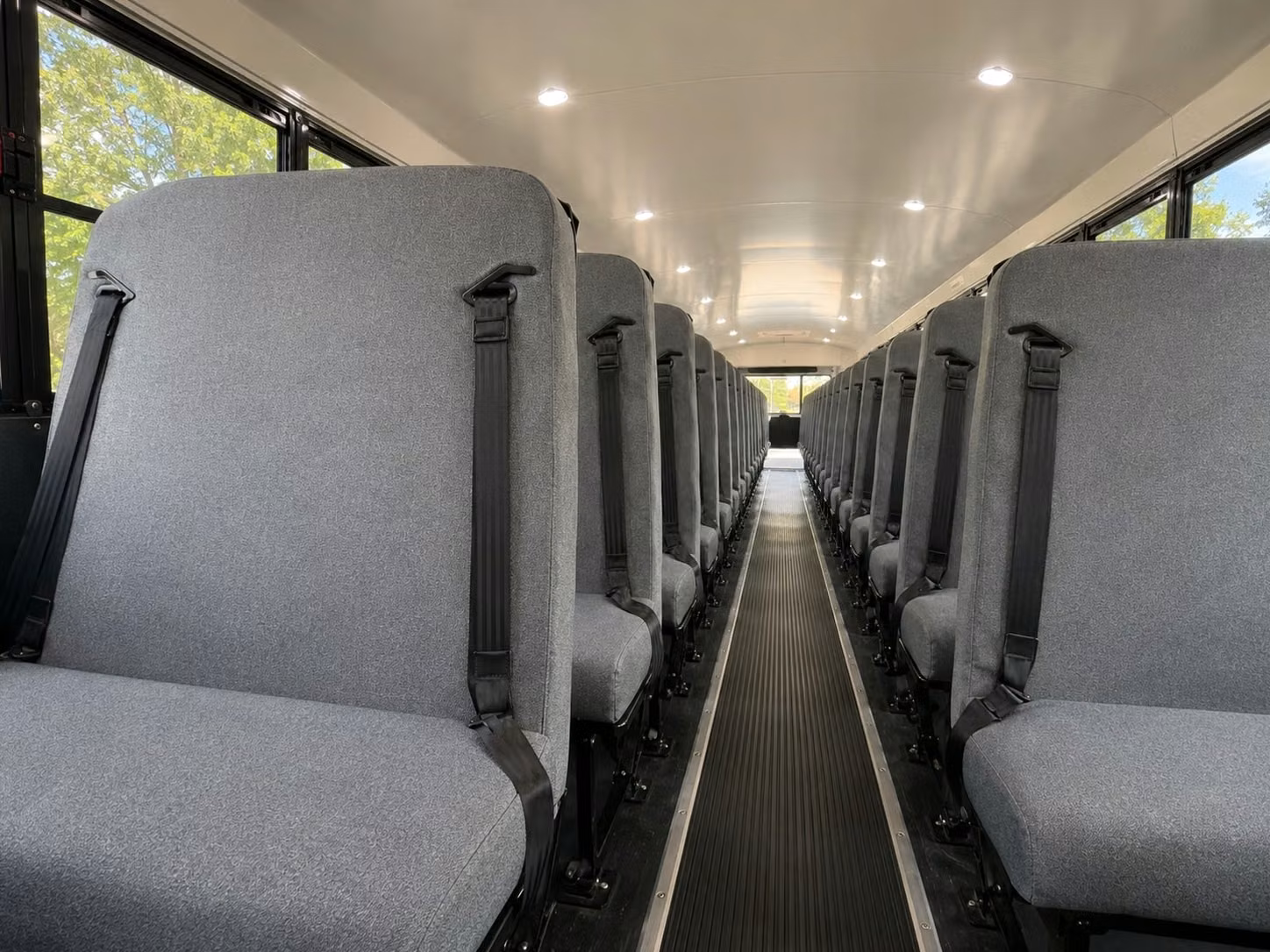 school bus inside